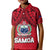 (Custom Personalised) Polynesian Independent State of Samoa Red Kid Polo Shirt LT9 Kid Red - Polynesian Pride