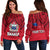 (Custom Personalised) Polynesian Independent State of Samoa Red Off Shoulder Sweater LT9 Women Red - Polynesian Pride