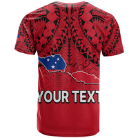 Custom Polynesian Independent State of Samoa Red T Shirt LT9 - Polynesian Pride