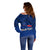 (Custom Personalised) Polynesian Independent State of Samoa Blue Off Shoulder Sweater LT9 - Polynesian Pride