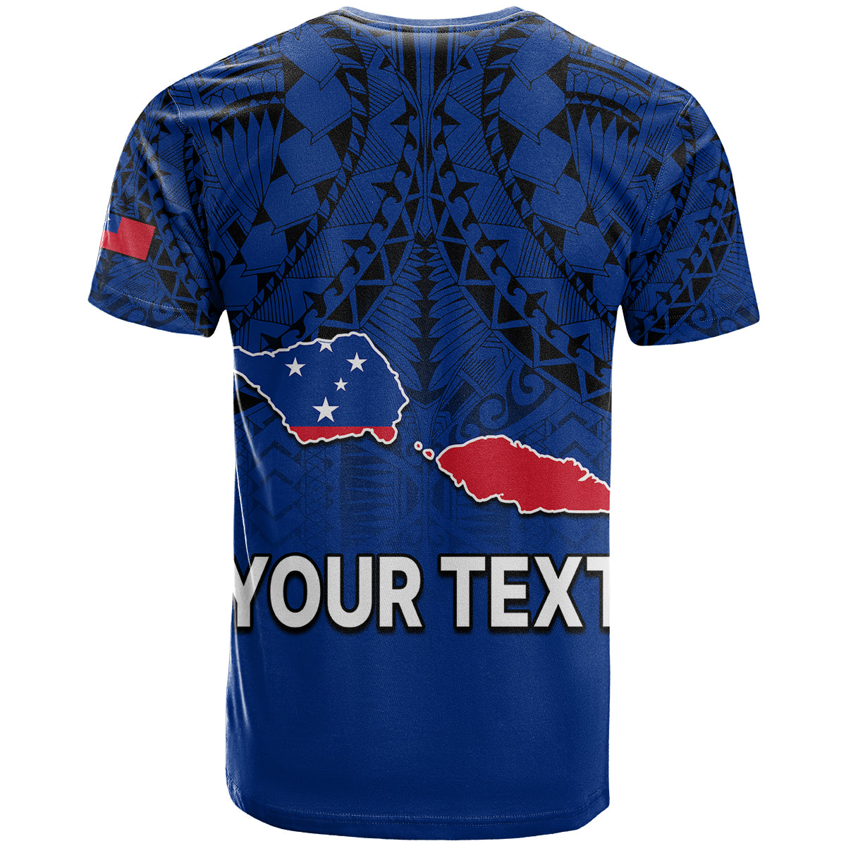 Custom Polynesian Independent State of Samoa Blue T Shirt LT9 - Polynesian Pride
