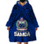 (Custom Personalised) Polynesian Independent State of Samoa Blue Wearable Blanket Hoodie LT9 - Polynesian Pride