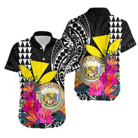 Kakau Tribal Hawaiian Kanaka Maoli Hawaiian Shirt LT9 Black - Polynesian Pride