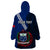 (Custom Personalised) Samoa Wearable Blanket Hoodie Happy Independence Day Samoan Blue Pattern LT14 - Polynesian Pride