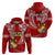 (Custom Text and Number) Tonga Rugby Hoodie Mate Maa Tonga Pacific Tongan Ngatu LT14 Pullover Hoodie Red - Polynesian Pride