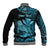 (Custom Personalised) Hawaii Monk Seal Baseball Jacket Polynesian Kakau With Kanaka Turquoise LT14 - Polynesian Pride