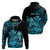 Custom Hawaii Monk Seal Hoodie Polynesian Kakau With Kanaka Turquoise LT14 Pullover Hoodie Turquoise - Polynesian Pride