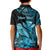 (Custom Personalised) Hawaii Monk Seal Kid Polo Shirt Polynesian Kakau With Kanaka Turquoise LT14 - Polynesian Pride