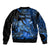 (Custom Personalised) Hawaii Monk Seal Bomber Jacket Polynesian Kakau With Kanaka Blue LT14 - Polynesian Pride