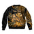 (Custom Personalised) Hawaii Monk Seal Bomber Jacket Polynesian Kakau With Kanaka Gold LT14 - Polynesian Pride