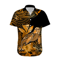 (Custom Personalised) Hawaii Monk Seal Hawaiian Shirt Polynesian Kakau With Kanaka Gold LT14 - Polynesian Pride