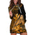 (Custom Personalised) Hawaii Monk Seal Hoodie Dress Polynesian Kakau With Kanaka Gold LT14 - Polynesian Pride