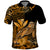 Custom Hawaii Monk Seal Polo Shirt Polynesian Kakau With Kanaka Gold LT14 Gold - Polynesian Pride