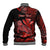 (Custom Personalised) Hawaii Monk Seal Baseball Jacket Polynesian Kakau With Kanaka Red LT14 - Polynesian Pride