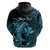 Custom Hawaii Hammerhead Shark Hoodie Polynesian Kakau With Kanaka Turquoise LT14 - Polynesian Pride