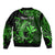 (Custom Personalised) Hawaii Hammerhead Shark Bomber Jacket Polynesian Kakau With Kanaka Green LT14 - Polynesian Pride