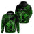 Custom Hawaii Hammerhead Shark Hoodie Polynesian Kakau With Kanaka Green LT14 Pullover Hoodie Green - Polynesian Pride