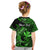 (Custom Personalised) Hawaii Hammerhead Shark Kid T Shirt Polynesian Kakau With Kanaka Green LT14 - Polynesian Pride