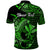 Custom Hawaii Hammerhead Shark Polo Shirt Polynesian Kakau With Kanaka Green LT14 - Polynesian Pride