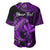 (Custom Personalised) Hawaii Hammerhead Shark Baseball Jersey Polynesian Kakau With Kanaka Purple LT14 - Polynesian Pride