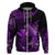 Custom Hawaii Hammerhead Shark Hoodie Polynesian Kakau With Kanaka Purple LT14 - Polynesian Pride