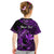 (Custom Personalised) Hawaii Hammerhead Shark Kid T Shirt Polynesian Kakau With Kanaka Purple LT14 - Polynesian Pride