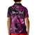 (Custom Personalised) Hawaii Hammerhead Shark Kid Polo Shirt Polynesian Kakau With Kanaka Pink LT14 - Polynesian Pride