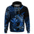 Custom Hawaii Hammerhead Shark Hoodie Polynesian Kakau With Kanaka Blue LT14 - Polynesian Pride