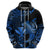 Custom Hawaii Hammerhead Shark Hoodie Polynesian Kakau With Kanaka Blue LT14 - Polynesian Pride