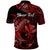 Custom Hawaii Hammerhead Shark Polo Shirt Polynesian Kakau With Kanaka Red LT14 - Polynesian Pride