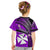 (Custom Personalised) Wallis And Futuna Kid T Shirt Plumeria Flowers With Purple Polynesian Pattern LT14 - Polynesian Pride