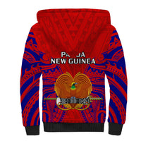 Papua New Guinea Sherpa Hoodie Central Province Mix Coat Of Arms Polynesian Art LT14 - Polynesian Pride