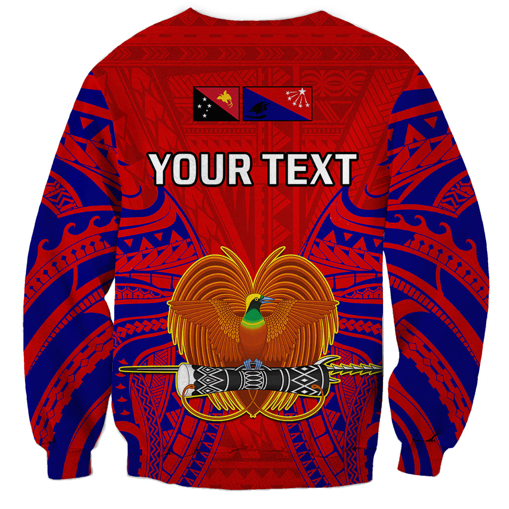 (Custom Personalised) Papua New Guinea Sweatshirt Central Province Mix Coat Of Arms Polynesian Art LT14 - Polynesian Pride
