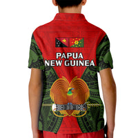 Papua New Guinea Kid Polo Shirt Eastern Highlands Province Mix Coat Of Arms Polynesian Art LT14 - Polynesian Pride