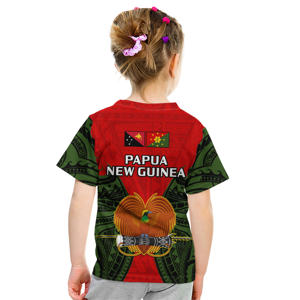 Papua New Guinea Kid T Shirt Eastern Highlands Province Mix Coat Of Arms Polynesian Art LT14 - Polynesian Pride