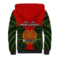 Papua New Guinea Sherpa Hoodie Eastern Highlands Province Mix Coat Of Arms Polynesian Art LT14 - Polynesian Pride