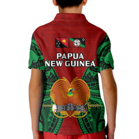 Papua New Guinea Kid Polo Shirt East New Britain Province Mix Coat Of Arms Polynesian Art LT14 - Polynesian Pride