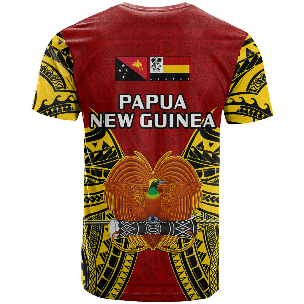 Papua New Guinea T Shirt Madang Province Mix Coat Of Arms Polynesian Art LT14 - Polynesian Pride
