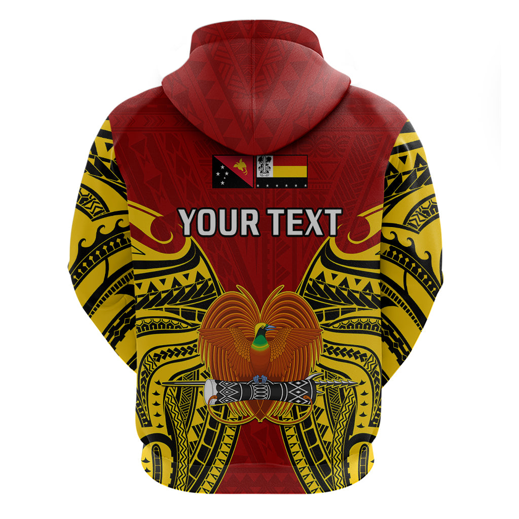 Custom Papua New Guinea Hoodie Madang Province Mix Coat of Arms Polynesian Art LT14 - Polynesian Pride