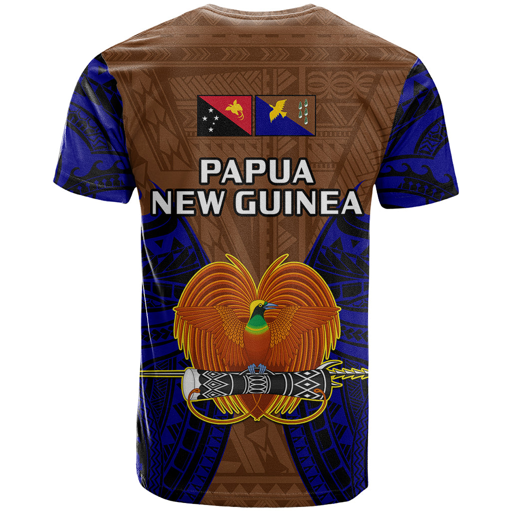 Papua New Guinea T Shirt Manus Province Mix Coat Of Arms Polynesian Art LT14 - Polynesian Pride