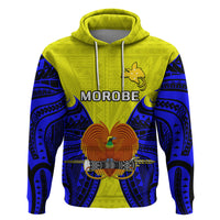 Papua New Guinea Hoodie Morobe Province Mix Coat of Arms Polynesian Art LT14 - Polynesian Pride