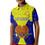 (Custom Personalised) Papua New Guinea Kid Polo Shirt Morobe Province Mix Coat Of Arms Polynesian Art LT14 Kid Yellow - Polynesian Pride