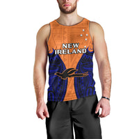 Papua New Guinea Men Tank Top New Ireland Province Mix Coat Of Arms Polynesian Art LT14 - Polynesian Pride