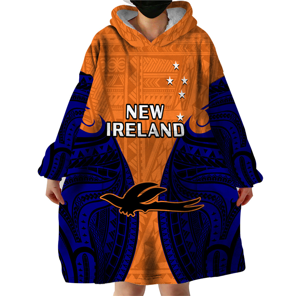 Papua New Guinea Wearable Blanket Hoodie New Ireland Province Mix Coat Of Arms Polynesian Art LT14 - Polynesian Pride