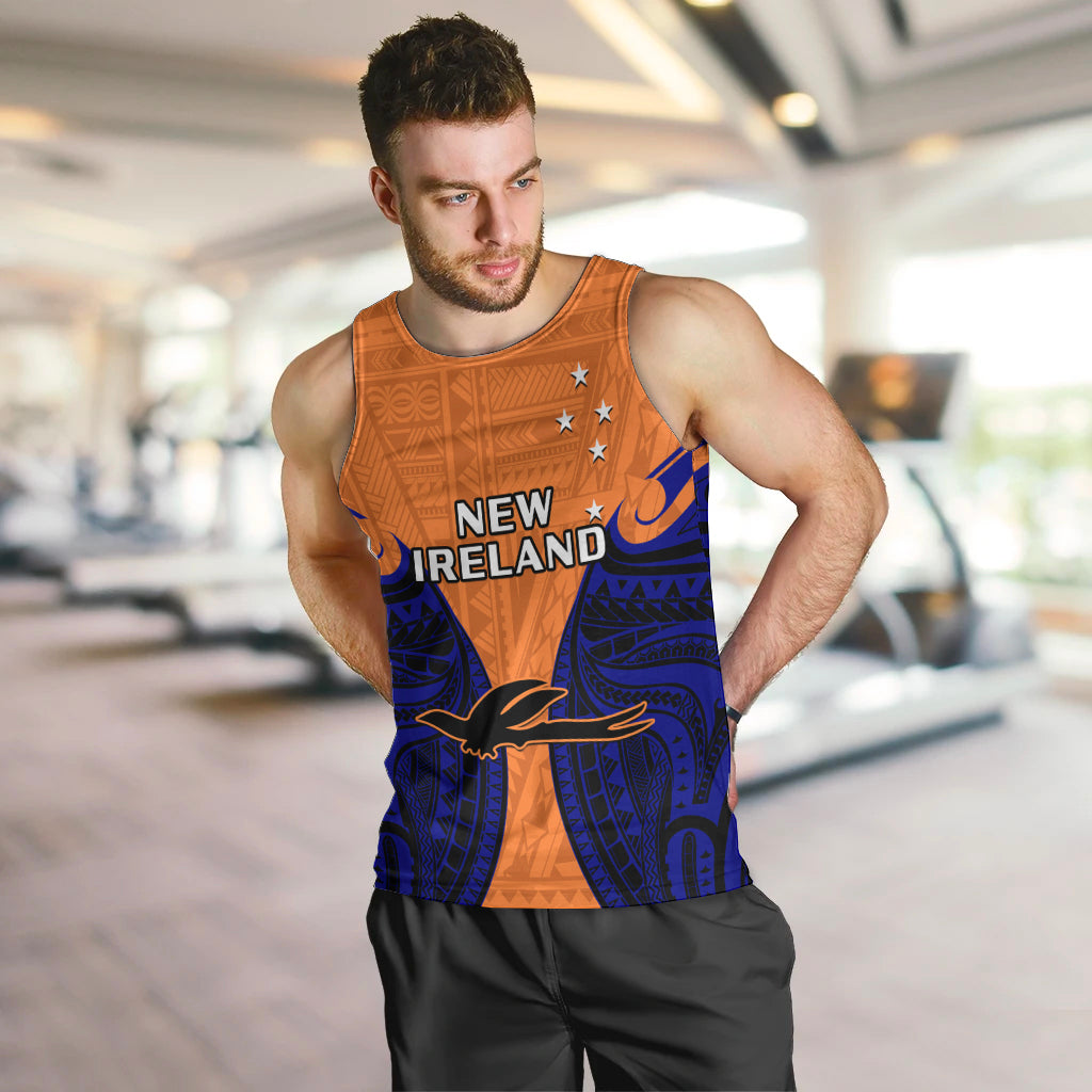 (Custom Personalised) Papua New Guinea Men Tank Top New Ireland Province Mix Coat Of Arms Polynesian Art LT14 - Polynesian Pride