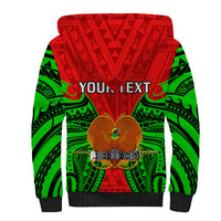 (Custom Personalised) Papua New Guinea Sherpa Hoodie Southern Highlands Province Mix Coat Of Arms Polynesian Art LT14 - Polynesian Pride