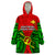 (Custom Personalised) Papua New Guinea Wearable Blanket Hoodie Southern Highlands Province Mix Coat Of Arms Polynesian Art LT14 One Size Red - Polynesian Pride