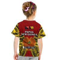 Papua New Guinea Kid T Shirt Western Province Mix Coat Of Arms Polynesian Art LT14 - Polynesian Pride