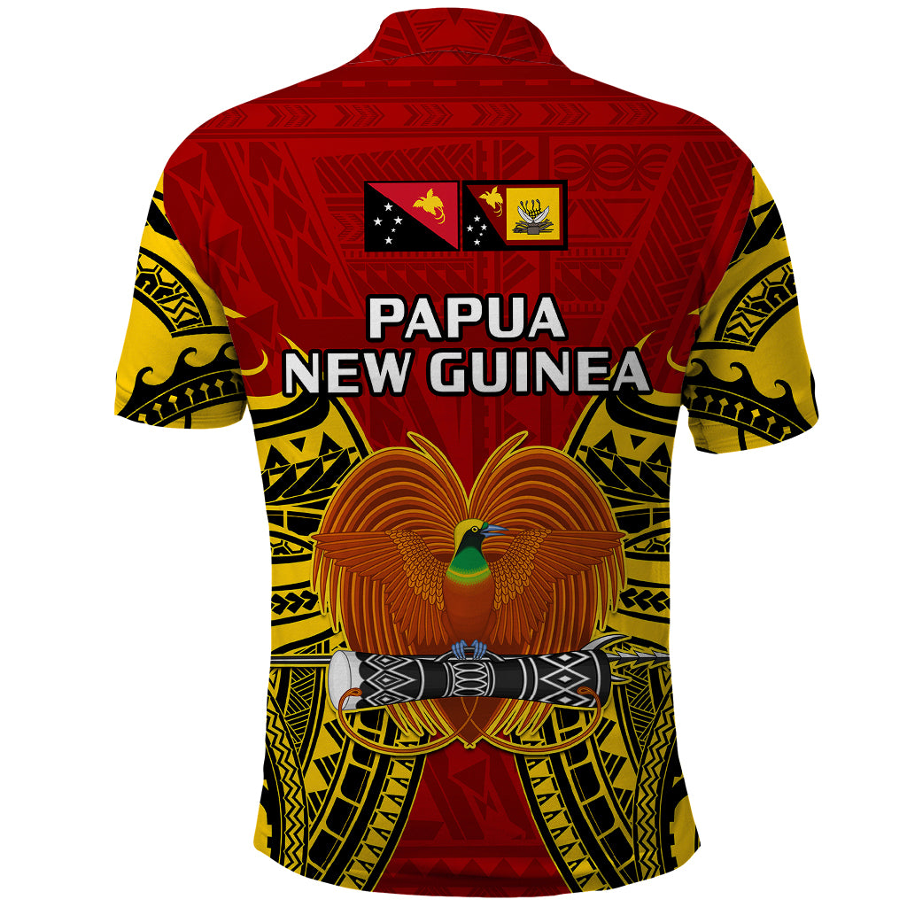 Papua New Guinea Polo Shirt Western Province Mix Coat Of Arms Polynesian Art LT14 - Polynesian Pride