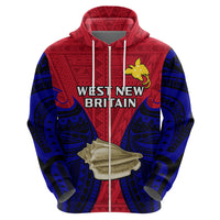 Custom Papua New Guinea Hoodie West New Britain Province Mix Coat of Arms Polynesian Art LT14 - Polynesian Pride